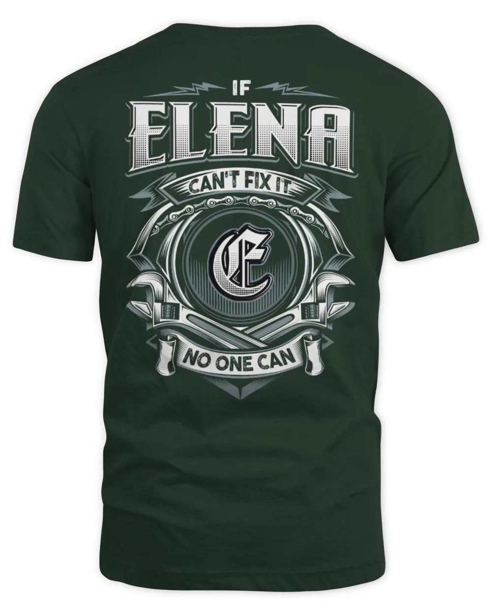 ELENA AP81-K4-626 - Personalized Ahmed Quote Apparel “If Ahmed Can't Fix It, No One Can” - Unisex Standard T-Shirt - Forest Green