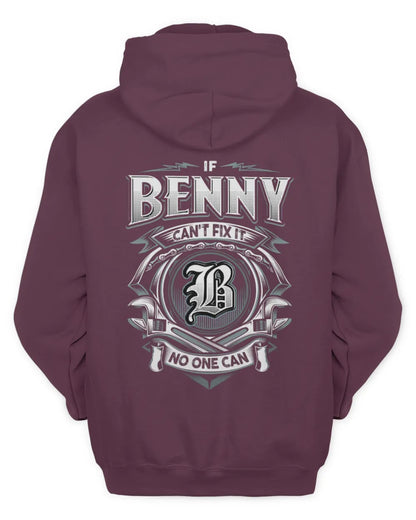BENNY AP81-K4-626 - Personalized Ahmed Quote Apparel “If Ahmed Can't Fix It, No One Can” - Unisex Hoodie - Maroon