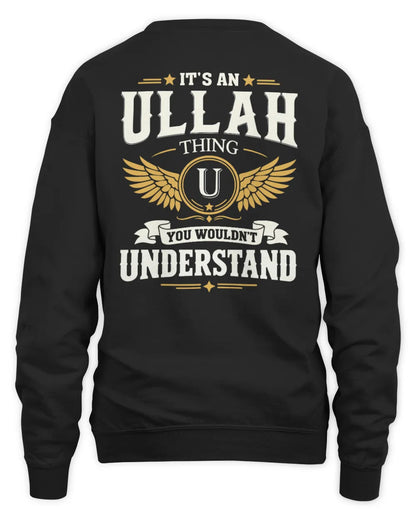 ULLAH KT06-M008 It’s a [NAME] Thing – You Wouldn’t Understand | Personalized Vintage T-Shirt - Unisex Sweatshirt - Black