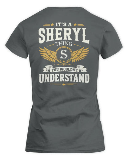 SHERYL KT06-M008 It’s a [NAME] Thing – You Wouldn’t Understand | Personalized Vintage T-Shirt - Women's Standard T-Shirt - Charcoal
