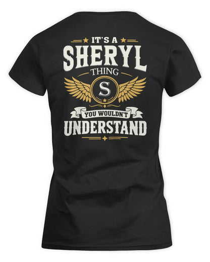 SHERYL KT06-M008 It’s a [NAME] Thing – You Wouldn’t Understand | Personalized Vintage T-Shirt - Women's Standard T-Shirt - Black