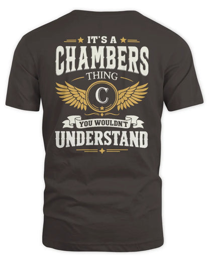 CHAMBERS KT06-M008 It’s a [NAME] Thing – You Wouldn’t Understand | Personalized Vintage T-Shirt - Unisex Standard T-Shirt - Dark Chocolate