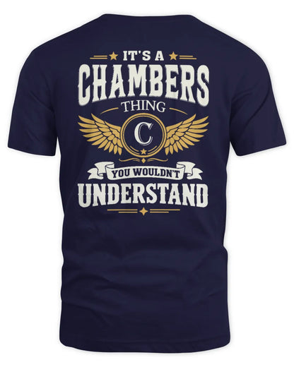 CHAMBERS KT06-M008 It’s a [NAME] Thing – You Wouldn’t Understand | Personalized Vintage T-Shirt - Unisex Standard T-Shirt - Navy