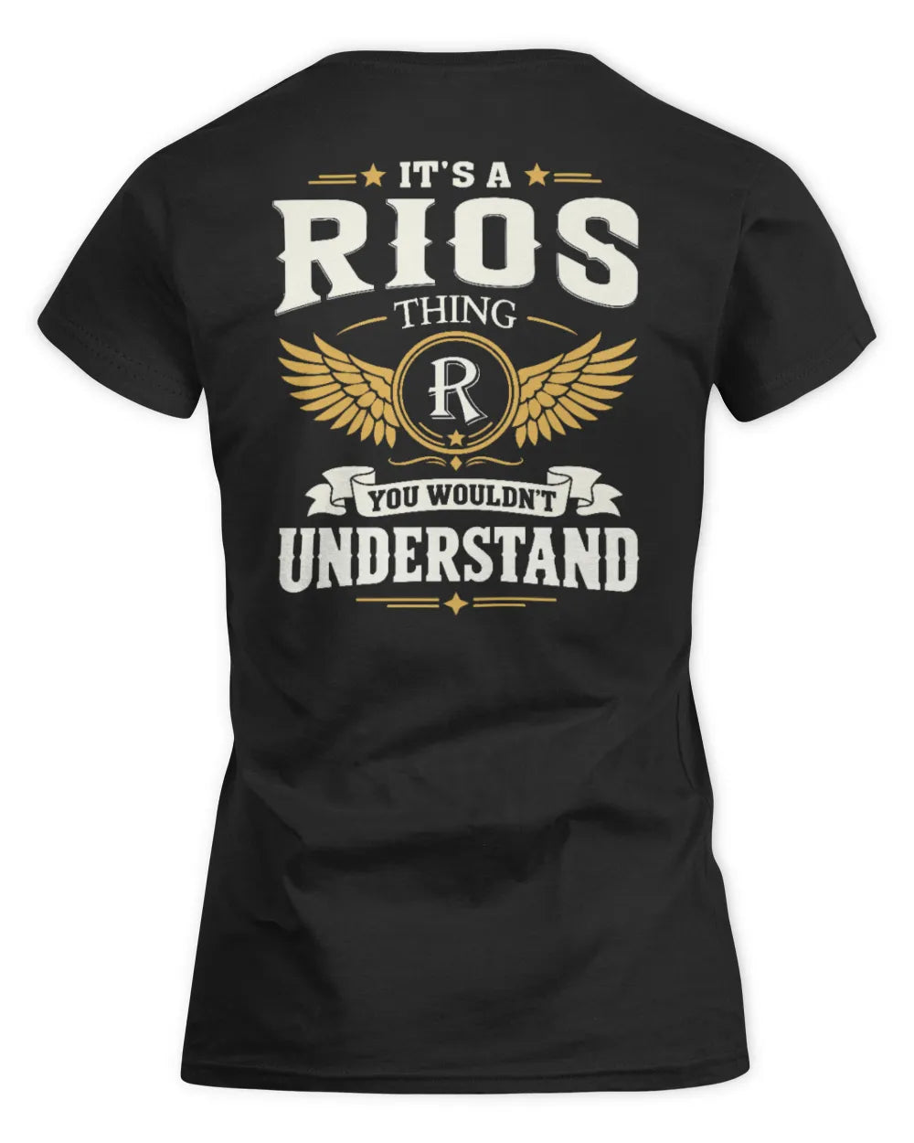 RIOS KT06-M008 It’s a [NAME] Thing – You Wouldn’t Understand | Personalized Vintage T-Shirt - Women's Standard T-Shirt - Black