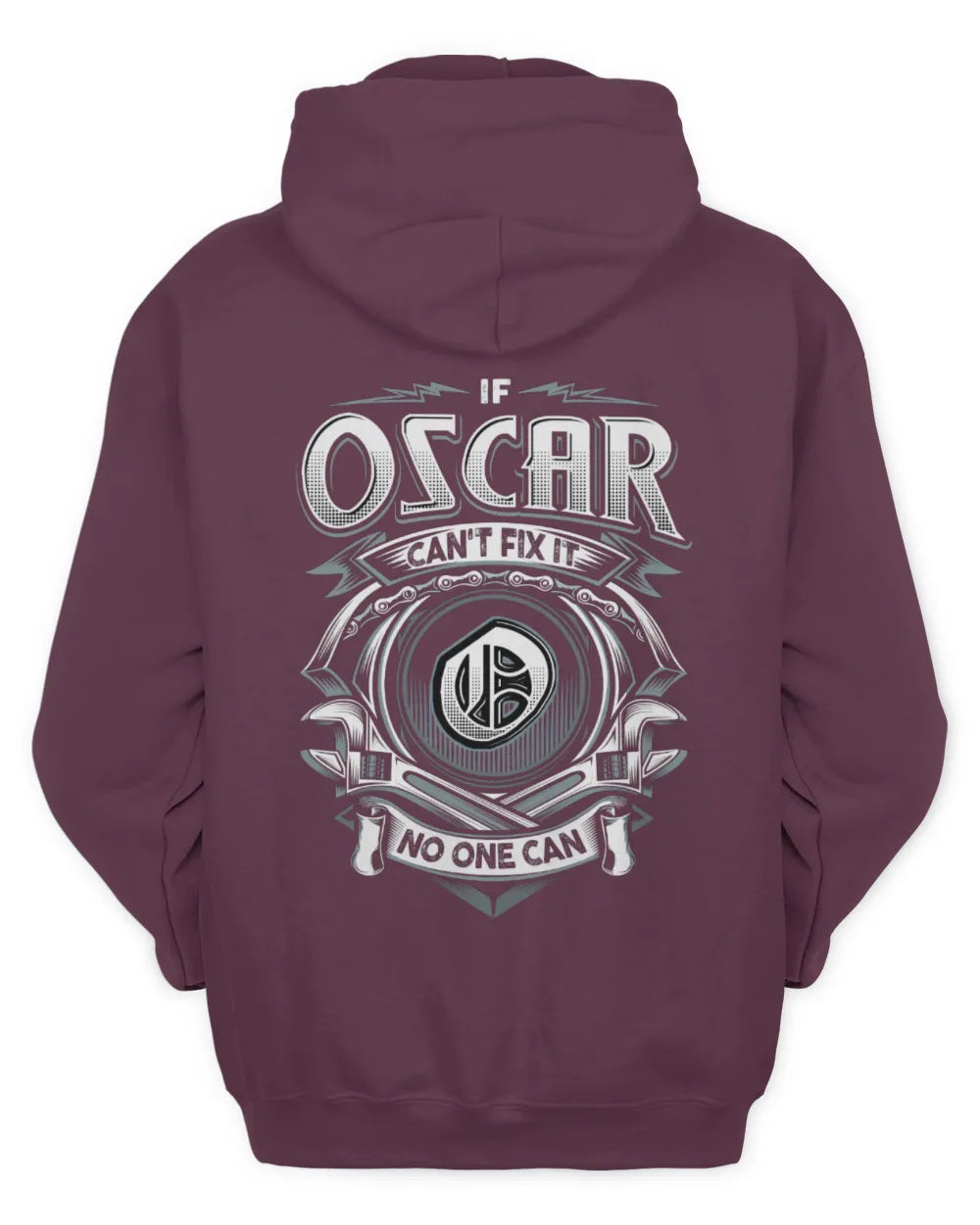 OSCAR AP81-K4-626 - Personalized Ahmed Quote Apparel “If Ahmed Can't Fix It, No One Can” - Unisex Hoodie - Maroon