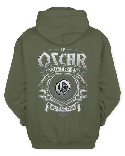 OSCAR AP81-K4-626 - Personalized Ahmed Quote Apparel “If Ahmed Can't Fix It, No One Can” - Unisex Hoodie - Military Green