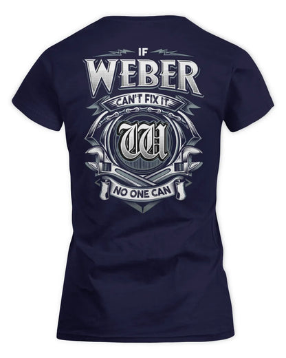 WEBER AP81-K4-626 - Personalized Ahmed Quote Apparel “If Ahmed Can't Fix It, No One Can” - Women's Standard T-Shirt - Navy