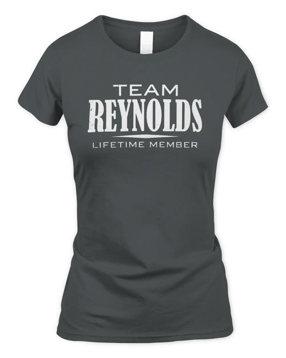 REYNOLDS BL62-K4-128 - Personalized “Team NAME Lifetime Member” - Women's Standard T-Shirt - Charcoal