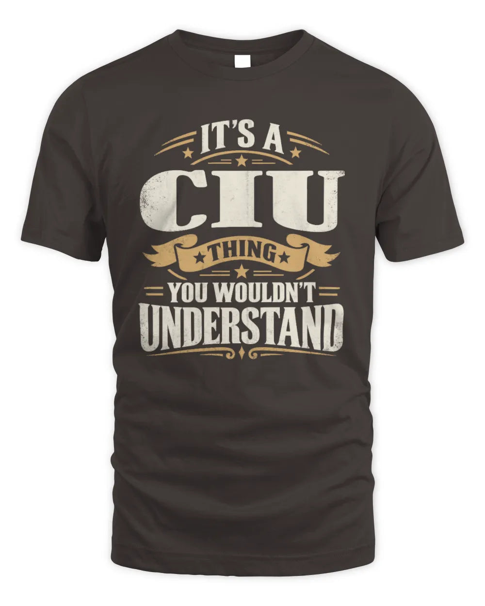 CIU P08 TH51 - Personalized “It’s a/an [NAME] Thing – You Wouldn’t Understand” Shirt - Unisex Standard T-Shirt - Dark Chocolate