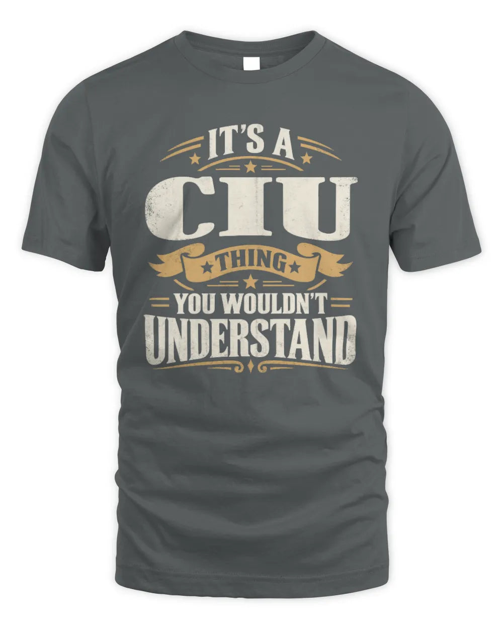 CIU P08 TH51 - Personalized “It’s a/an [NAME] Thing – You Wouldn’t Understand” Shirt - Unisex Standard T-Shirt - Charcoal