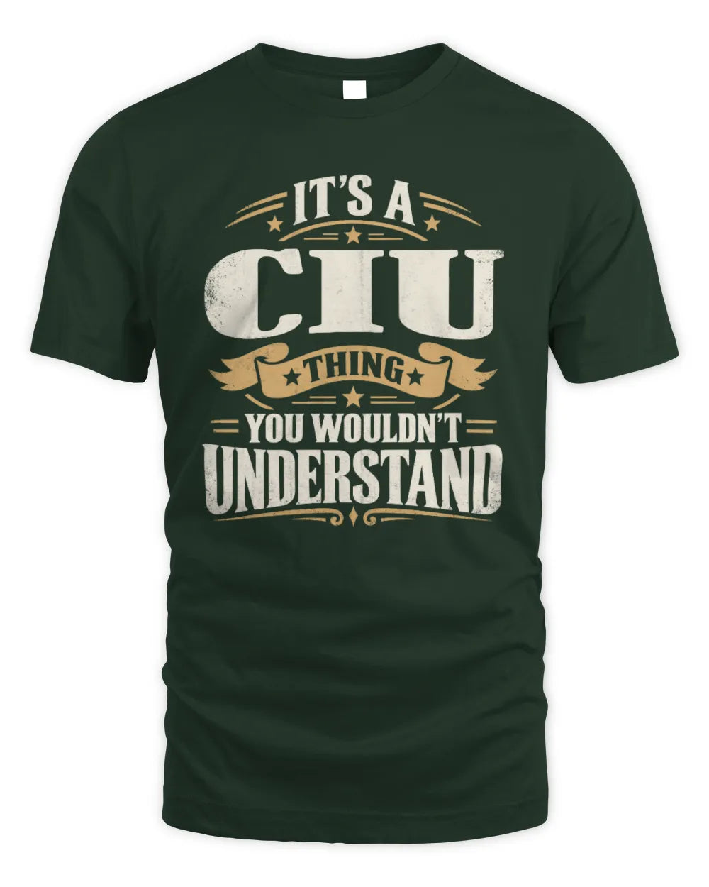 CIU P08 TH51 - Personalized “It’s a/an [NAME] Thing – You Wouldn’t Understand” Shirt - Unisex Standard T-Shirt - Forest Green