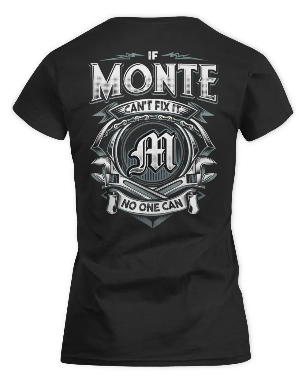 MONTE AP81-K4-626 - Personalized Ahmed Quote Apparel “If Ahmed Can't Fix It, No One Can” - Women's Standard T-Shirt - Black