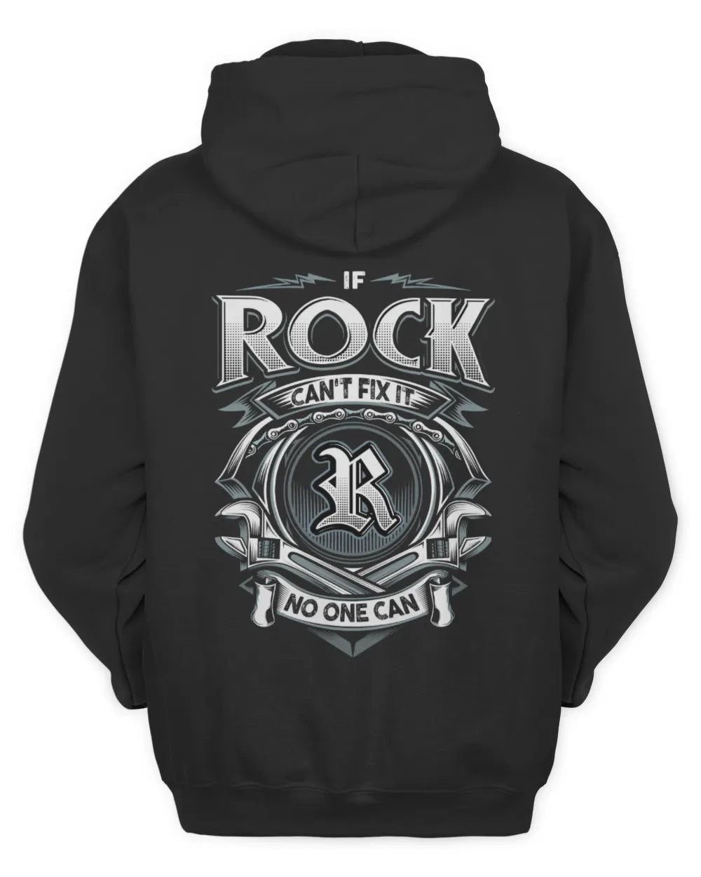 ROCK AP81-K4-626 - Personalized Ahmed Quote Apparel “If Ahmed Can't Fix It, No One Can” - Unisex Hoodie - Black