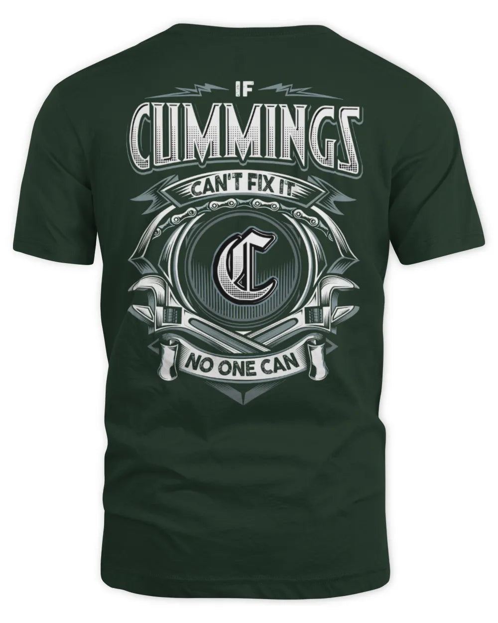 CUMMINGS AP81-K4-626 - Personalized Ahmed Quote Apparel “If Ahmed Can't Fix It, No One Can” - Unisex Standard T-Shirt - Forest Green