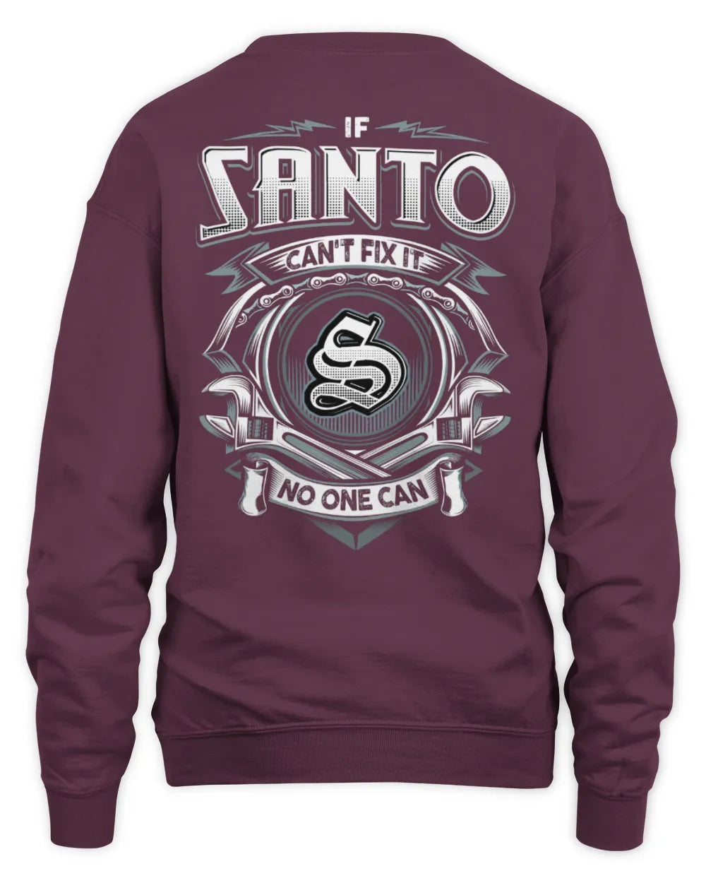SANTO AP81-K4-626 - Personalized Ahmed Quote Apparel “If Ahmed Can't Fix It, No One Can” - Unisex Sweatshirt - Maroon