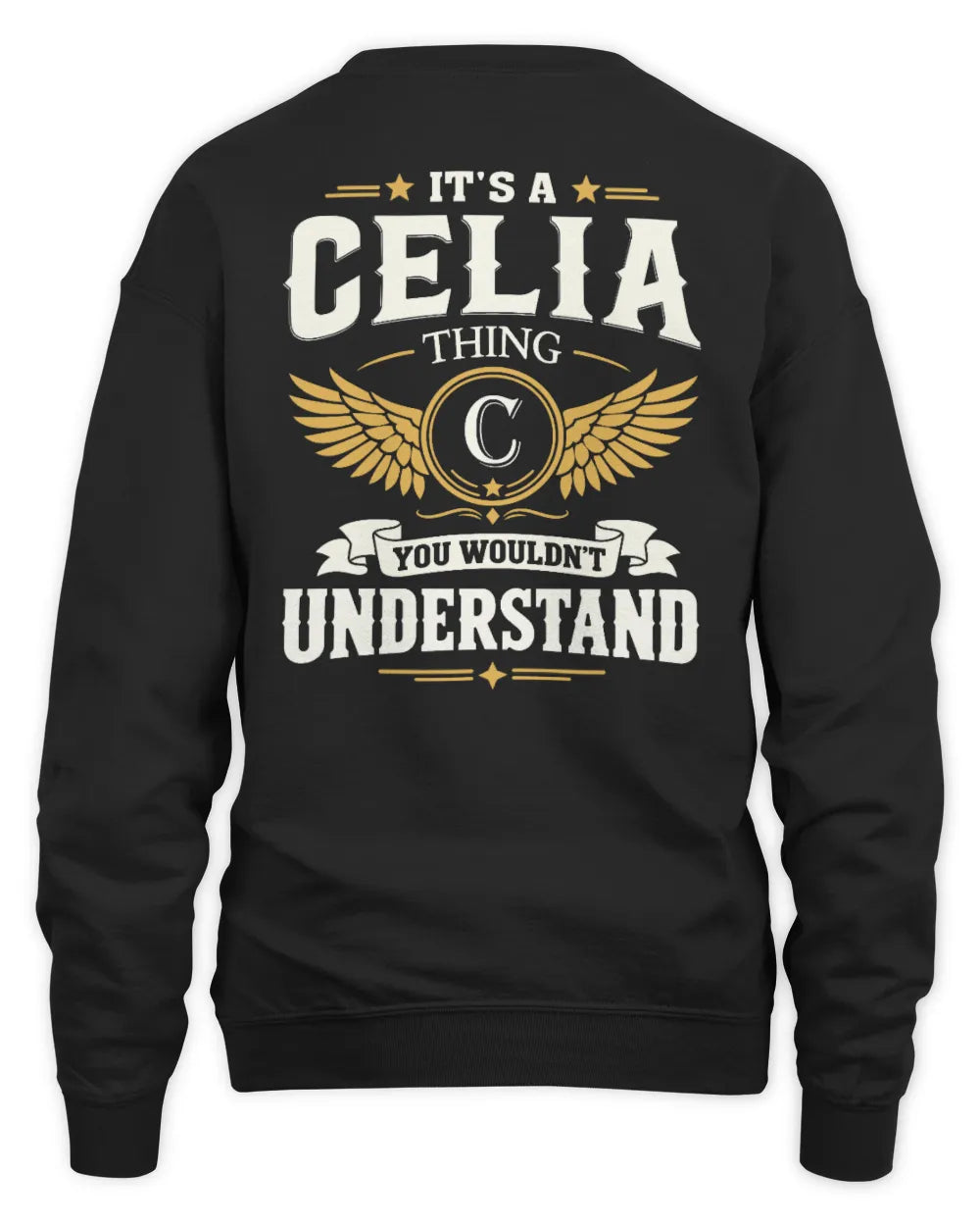 CELIA KT06-M008 It’s a [NAME] Thing – You Wouldn’t Understand | Personalized Vintage T-Shirt - Unisex Sweatshirt - Black