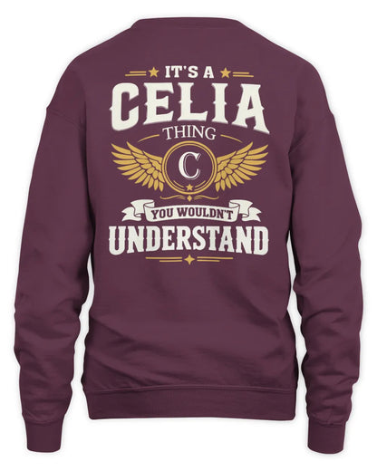 CELIA KT06-M008 It’s a [NAME] Thing – You Wouldn’t Understand | Personalized Vintage T-Shirt - Unisex Sweatshirt - Maroon