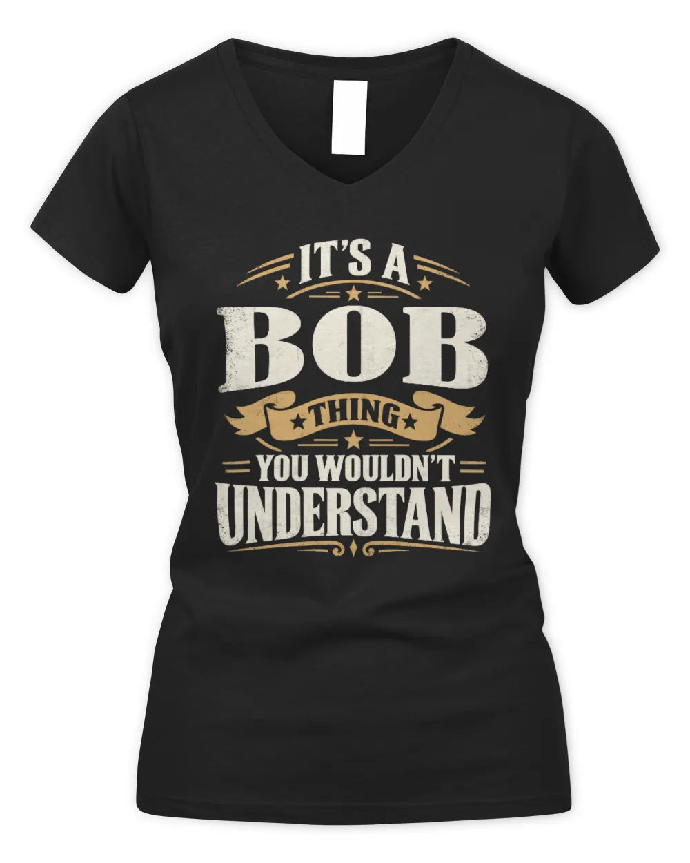 BOB P08 TH51 - Personalized “It’s a/an [NAME] Thing – You Wouldn’t Understand” Shirt - Women's V-Neck T-Shirt - Black