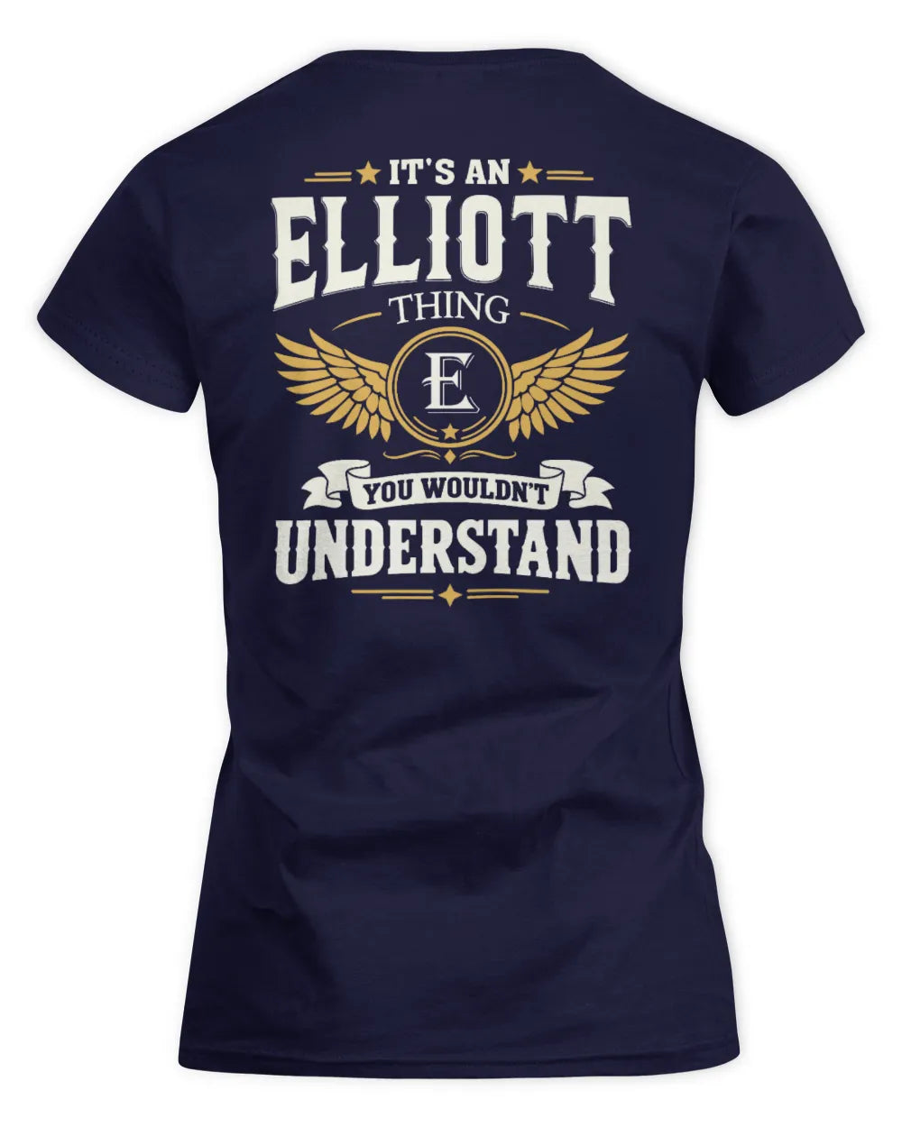 ELLIOTT KT06-M008 It’s a [NAME] Thing – You Wouldn’t Understand | Personalized Vintage T-Shirt - Women's Standard T-Shirt - Navy