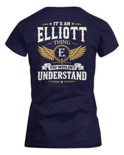 ELLIOTT KT06-M008 It’s a [NAME] Thing – You Wouldn’t Understand | Personalized Vintage T-Shirt - Women's Standard T-Shirt - Navy
