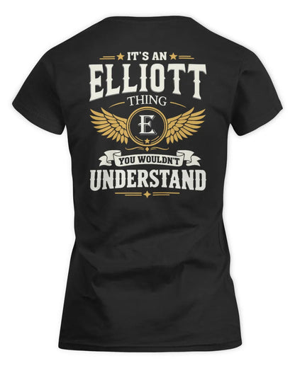 ELLIOTT KT06-M008 It’s a [NAME] Thing – You Wouldn’t Understand | Personalized Vintage T-Shirt - Women's Standard T-Shirt - Black