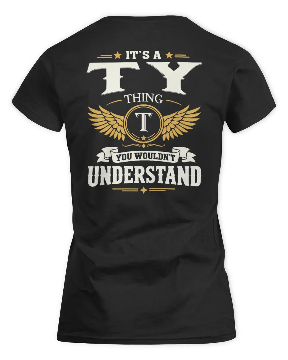 TY KT06-M008 It’s a [NAME] Thing – You Wouldn’t Understand | Personalized Vintage T-Shirt - Women's Standard T-Shirt - Black