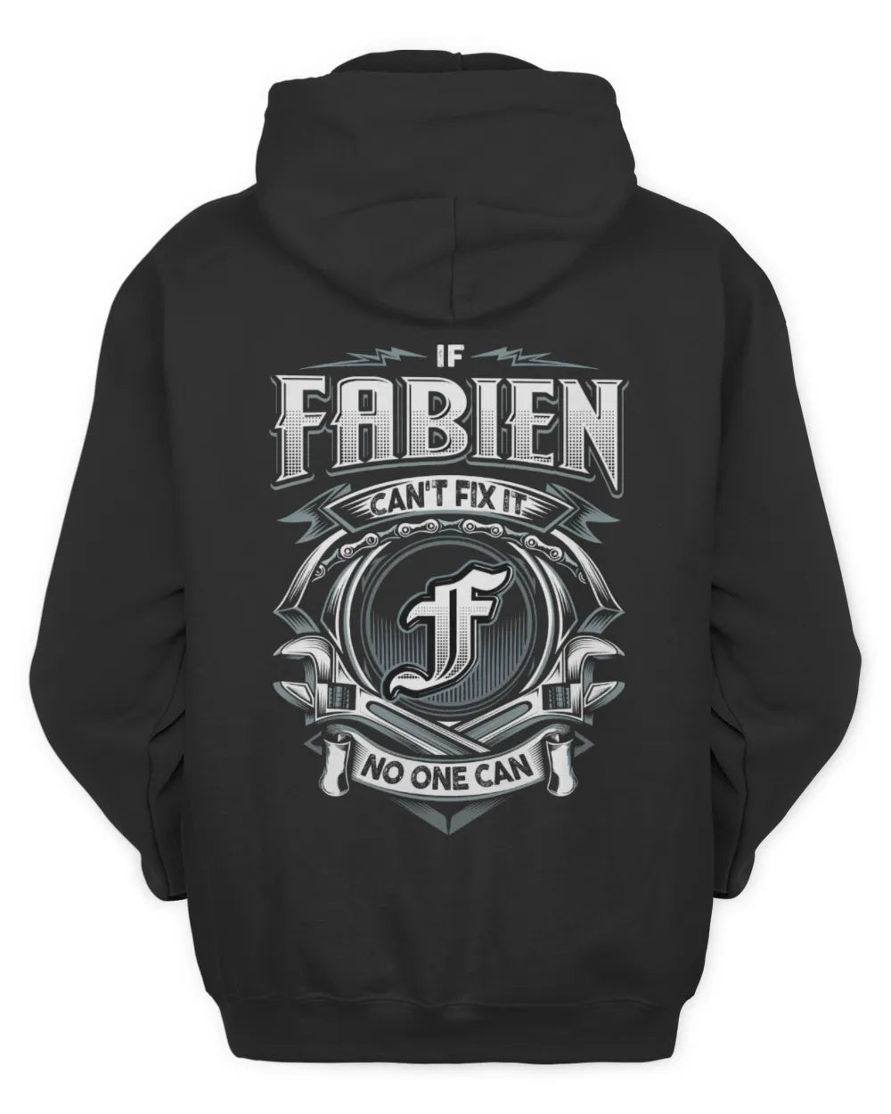 FABIEN AP81-K4-626 - Personalized Ahmed Quote Apparel “If Ahmed Can't Fix It, No One Can” - Unisex Hoodie - Black
