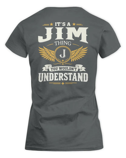 JIM KT06-M008 It’s a [NAME] Thing – You Wouldn’t Understand | Personalized Vintage T-Shirt - Women's Standard T-Shirt - Charcoal