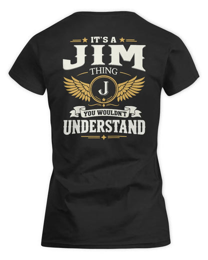 JIM KT06-M008 It’s a [NAME] Thing – You Wouldn’t Understand | Personalized Vintage T-Shirt - Women's Standard T-Shirt - Black