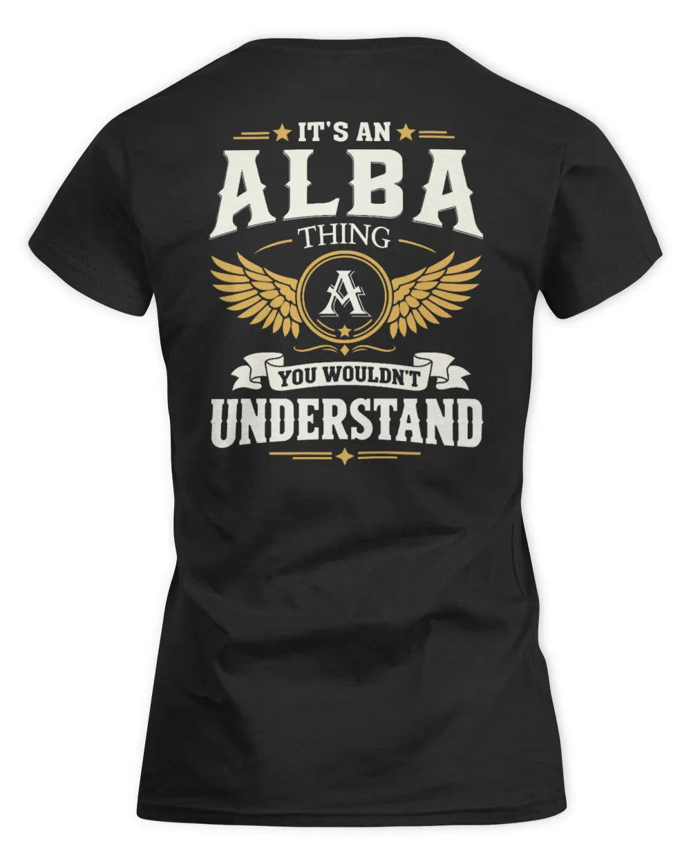 ALBA KT06-M008 It’s a [NAME] Thing – You Wouldn’t Understand | Personalized Vintage T-Shirt - Women's Standard T-Shirt - Black