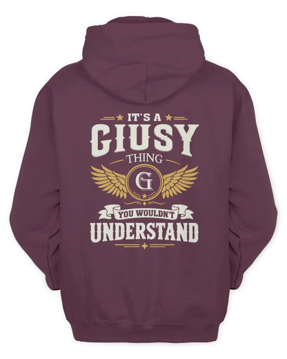 GIUSY KT06-M008 It’s a [NAME] Thing – You Wouldn’t Understand | Personalized Vintage T-Shirt - Unisex Hoodie - Maroon