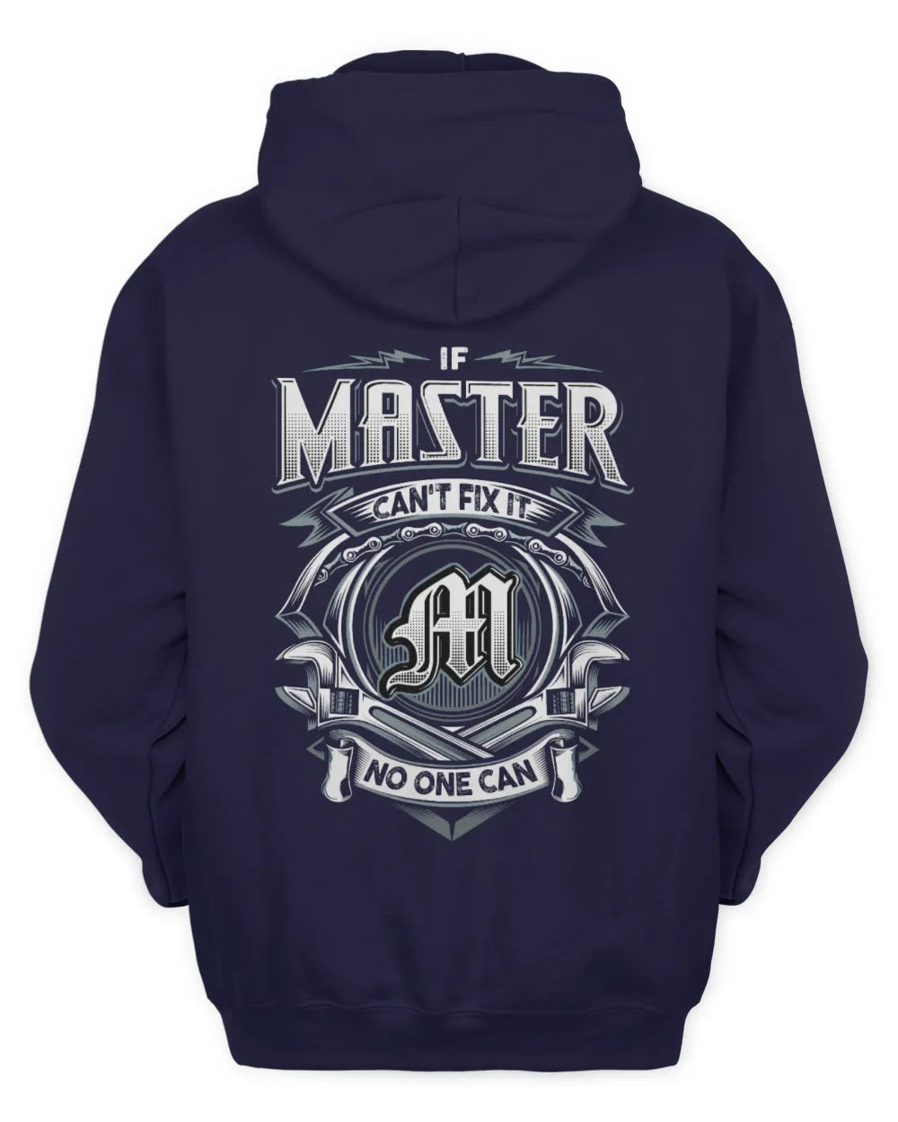 MASTER AP81-K4-626 - Personalized Ahmed Quote Apparel “If Ahmed Can't Fix It, No One Can” - Unisex Hoodie - Navy