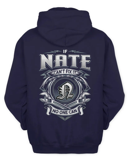 NATE AP81-K4-626 - Personalized Ahmed Quote Apparel “If Ahmed Can't Fix It, No One Can” - Unisex Hoodie - Navy