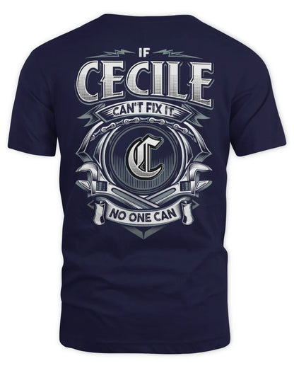CECILE AP81-K4-626 - Personalized Ahmed Quote Apparel “If Ahmed Can't Fix It, No One Can” - Unisex Standard T-Shirt - Navy