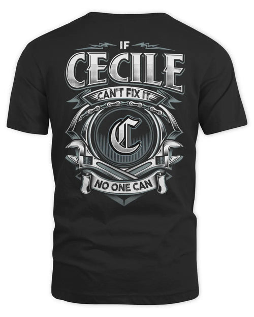 CECILE AP81-K4-626 - Personalized Ahmed Quote Apparel “If Ahmed Can't Fix It, No One Can” - Unisex Standard T-Shirt - Black