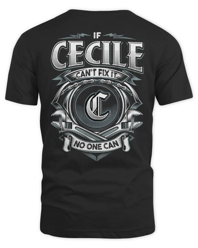 CECILE AP81-K4-626 - Personalized Ahmed Quote Apparel “If Ahmed Can't Fix It, No One Can” - Unisex Standard T-Shirt - Black