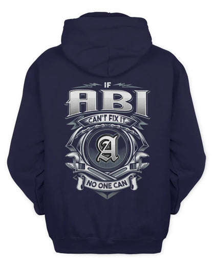 ABI AP81-K4-626 - Personalized Ahmed Quote Apparel “If Ahmed Can't Fix It, No One Can” - Unisex Hoodie - Navy