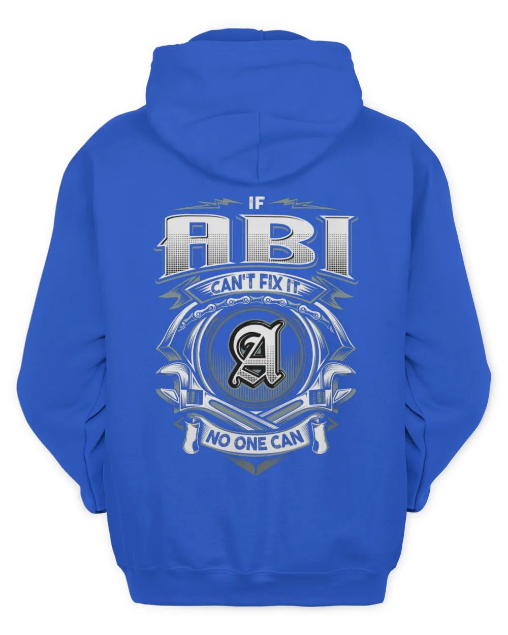 ABI AP81-K4-626 - Personalized Ahmed Quote Apparel “If Ahmed Can't Fix It, No One Can” - Unisex Hoodie - Royal