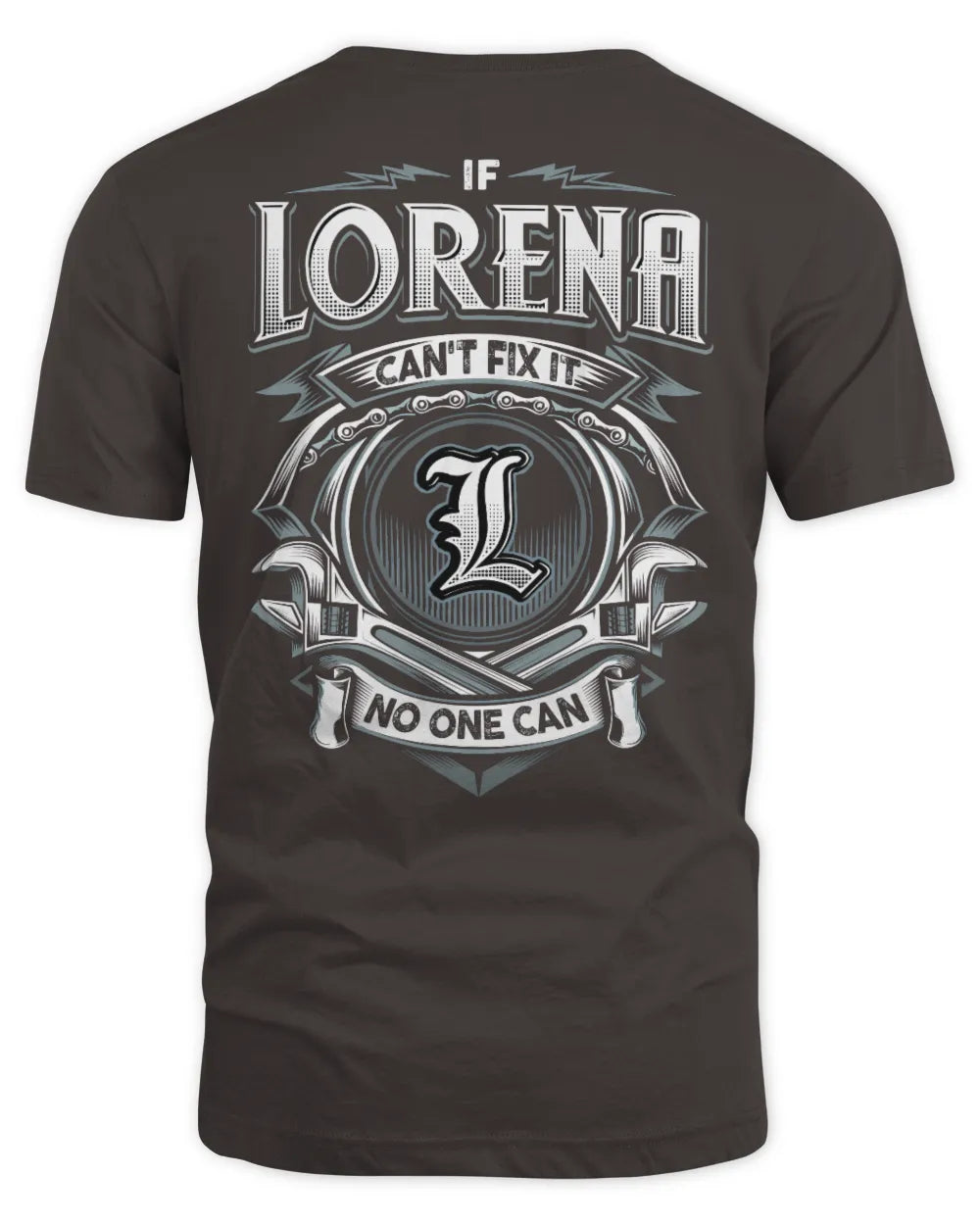 LORENA AP81-K4-626 - Personalized Ahmed Quote Apparel “If Ahmed Can't Fix It, No One Can” - Unisex Standard T-Shirt - Dark Chocolate