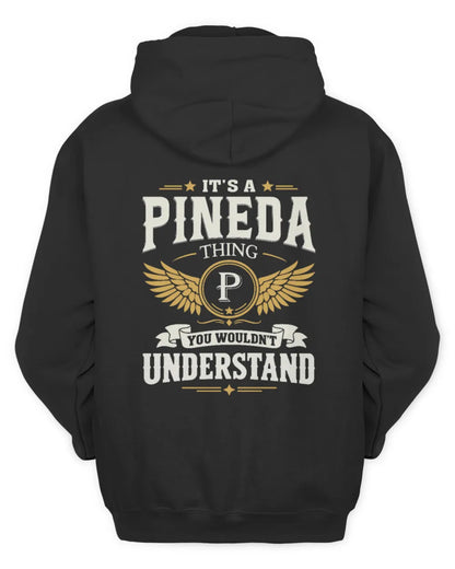 PINEDA KT06-M008 It’s a [NAME] Thing – You Wouldn’t Understand | Personalized Vintage T-Shirt - Unisex Hoodie - Black
