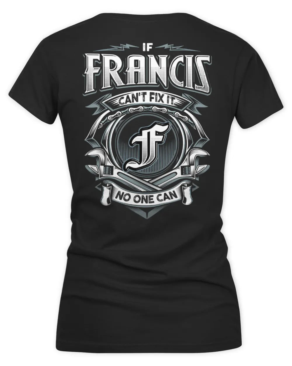 FRANCIS AP81-K4-626 - Personalized Ahmed Quote Apparel “If Ahmed Can't Fix It, No One Can” - Women's V-Neck T-Shirt - Black