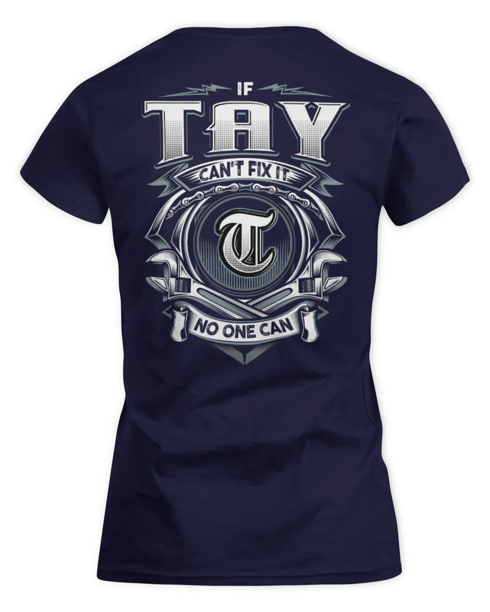 TAY AP81-K4-626 - Personalized Ahmed Quote Apparel “If Ahmed Can't Fix It, No One Can” - Women's Standard T-Shirt - Navy