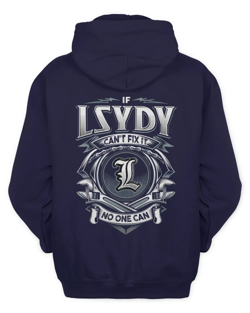 LSYDY AP81-K4-626 - Personalized Ahmed Quote Apparel “If Ahmed Can't Fix It, No One Can” - Unisex Hoodie - Navy