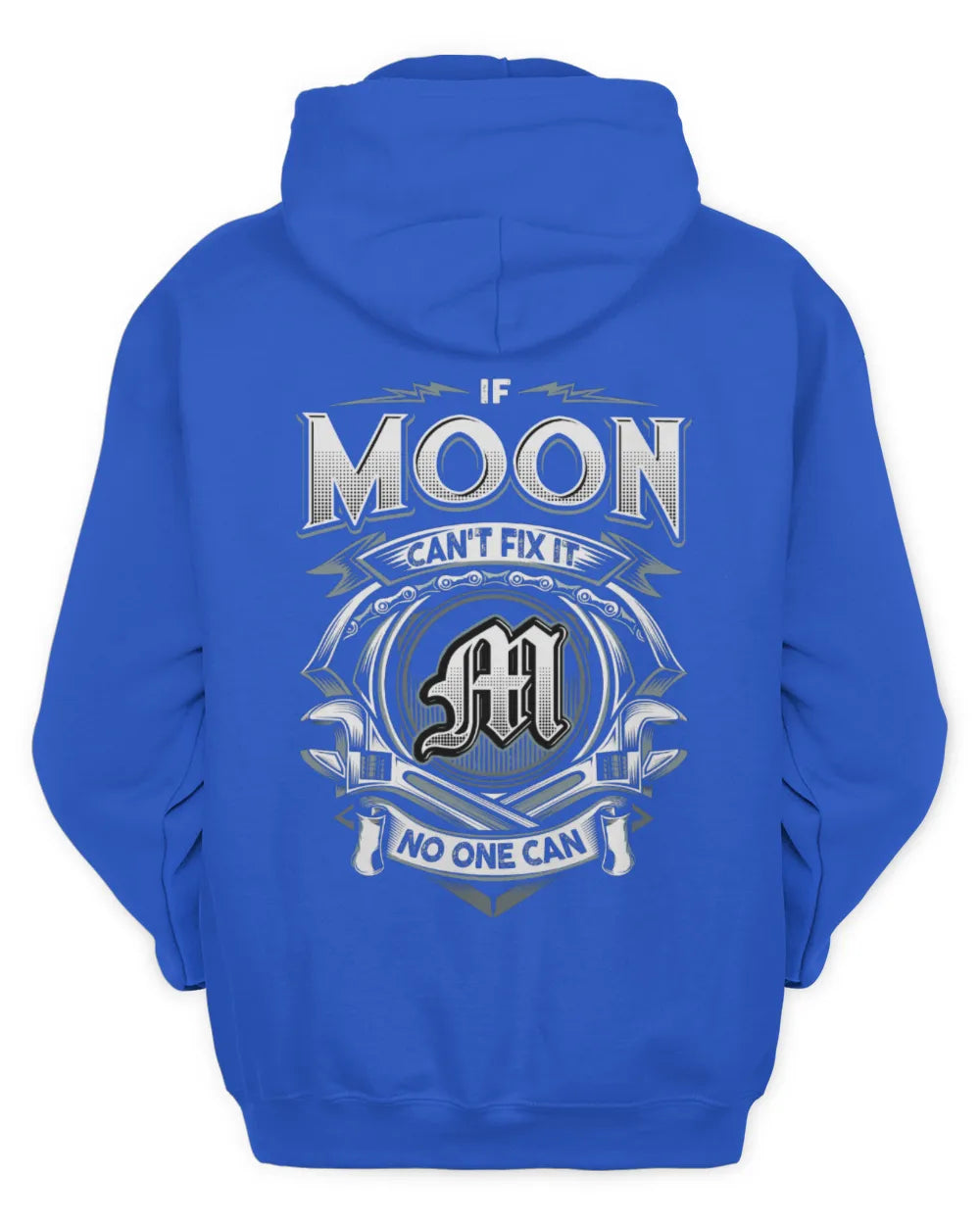 MOON AP81-K4-626 - Personalized Ahmed Quote Apparel “If Ahmed Can't Fix It, No One Can” - Unisex Hoodie - Royal