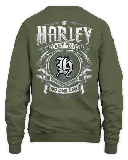 HARLEY AP81-K4-626 - Personalized Ahmed Quote Apparel “If Ahmed Can't Fix It, No One Can” - Unisex Sweatshirt - Military Green