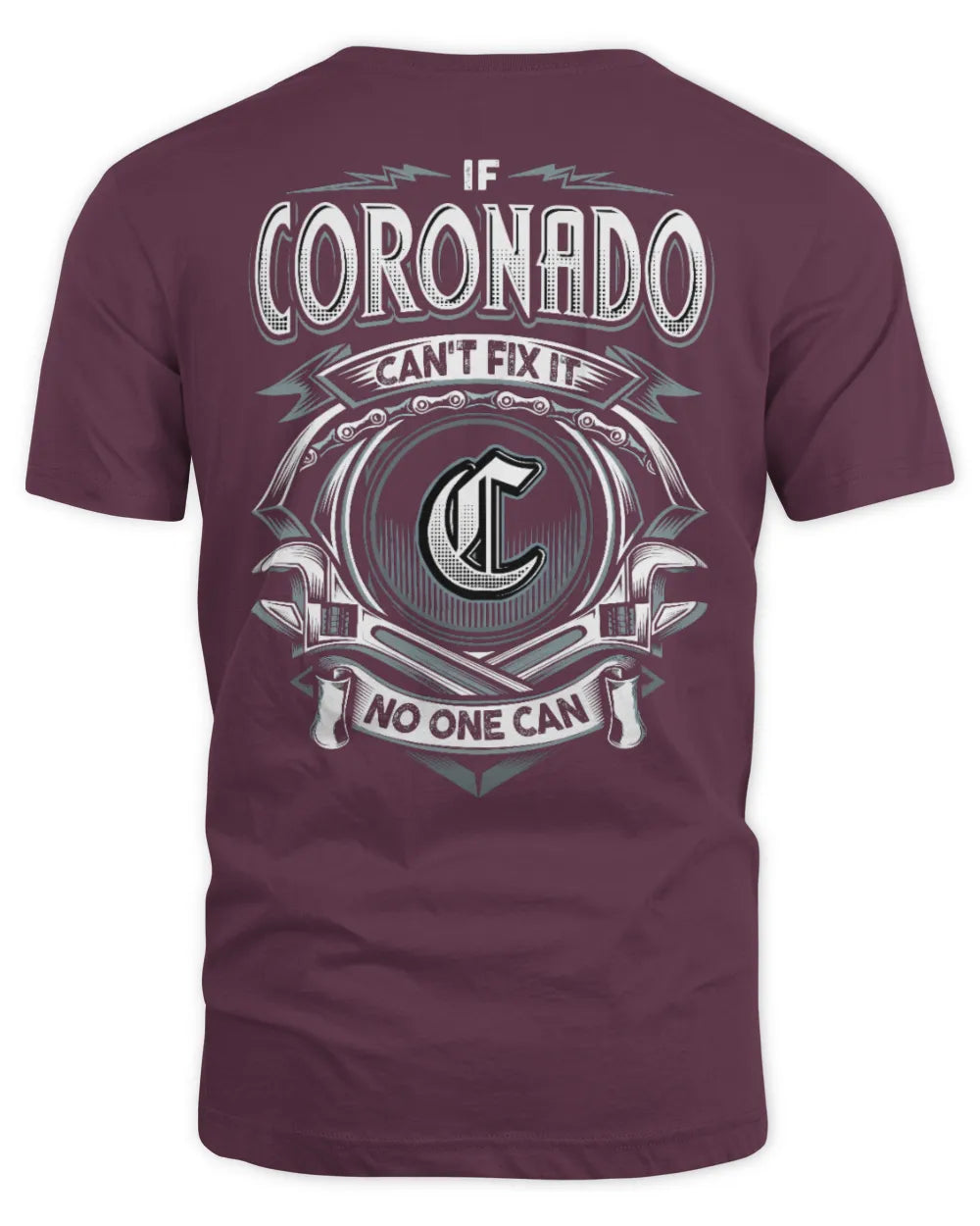CORONADO AP81-K4-626 - Personalized Ahmed Quote Apparel “If Ahmed Can't Fix It, No One Can” - Unisex Standard T-Shirt - Maroon