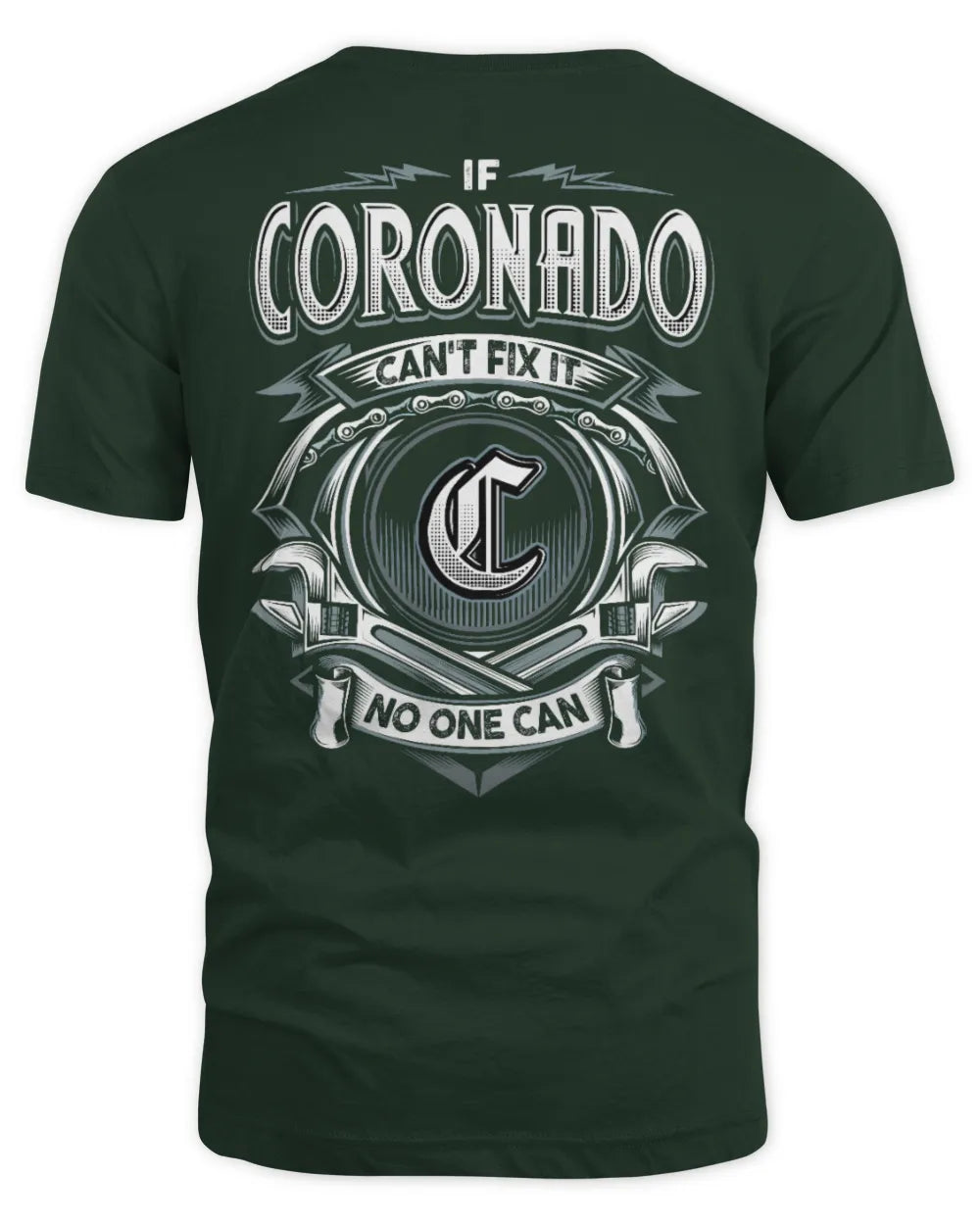 CORONADO AP81-K4-626 - Personalized Ahmed Quote Apparel “If Ahmed Can't Fix It, No One Can” - Unisex Standard T-Shirt - Forest Green