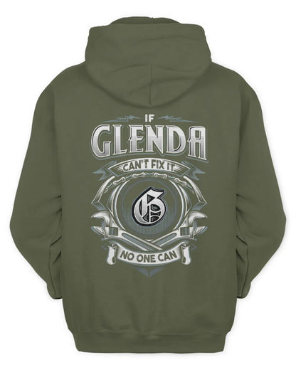 GLENDA AP81-K4-626 - Personalized Ahmed Quote Apparel “If Ahmed Can't Fix It, No One Can” - Unisex Hoodie - Military Green