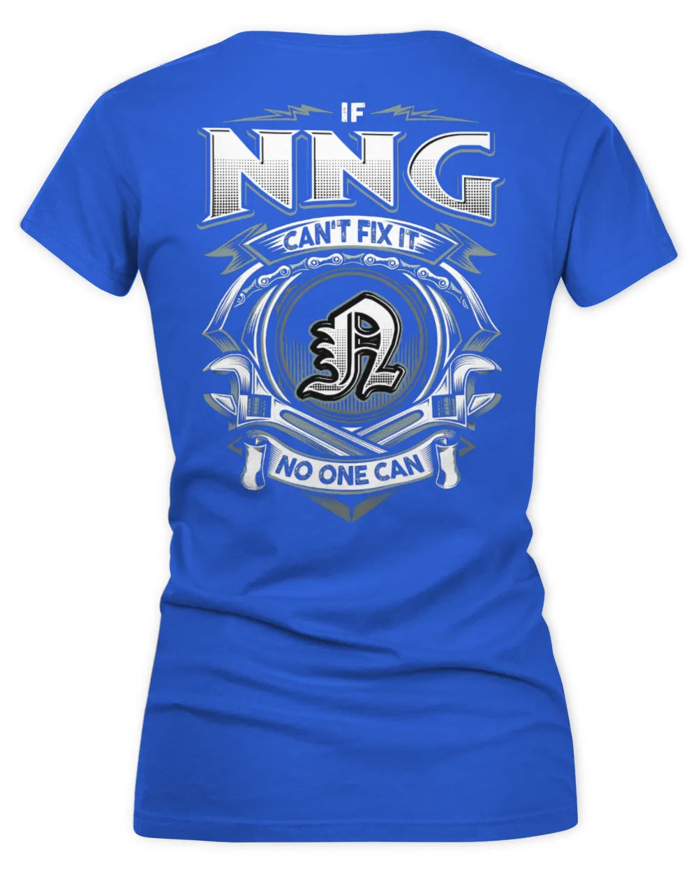 NNG AP81-K4-626 - Personalized Ahmed Quote Apparel “If Ahmed Can't Fix It, No One Can” - Women's V-Neck T-Shirt - Royal