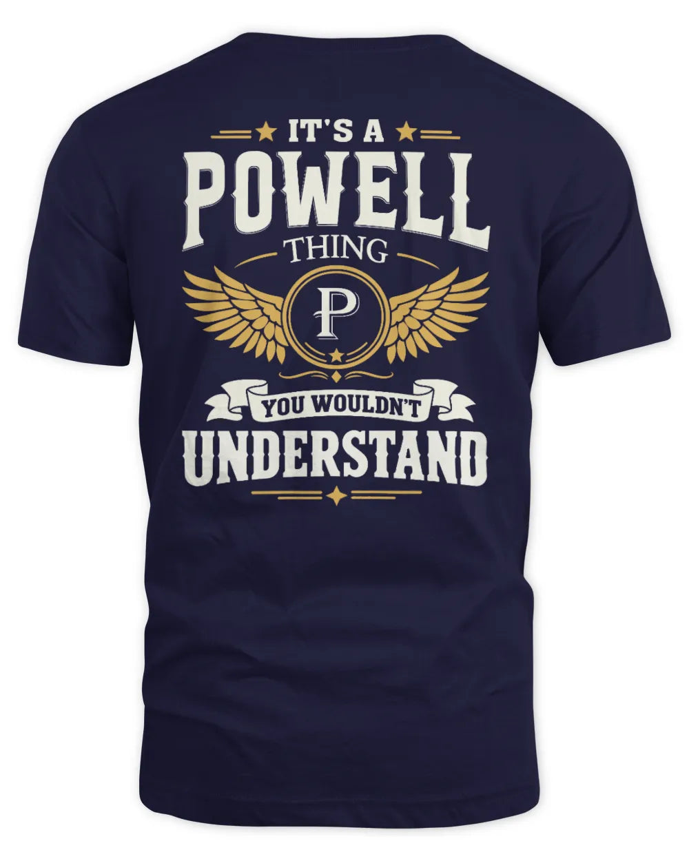 POWELL KT06-M008 It’s a [NAME] Thing – You Wouldn’t Understand | Personalized Vintage T-Shirt - Unisex Standard T-Shirt - Navy
